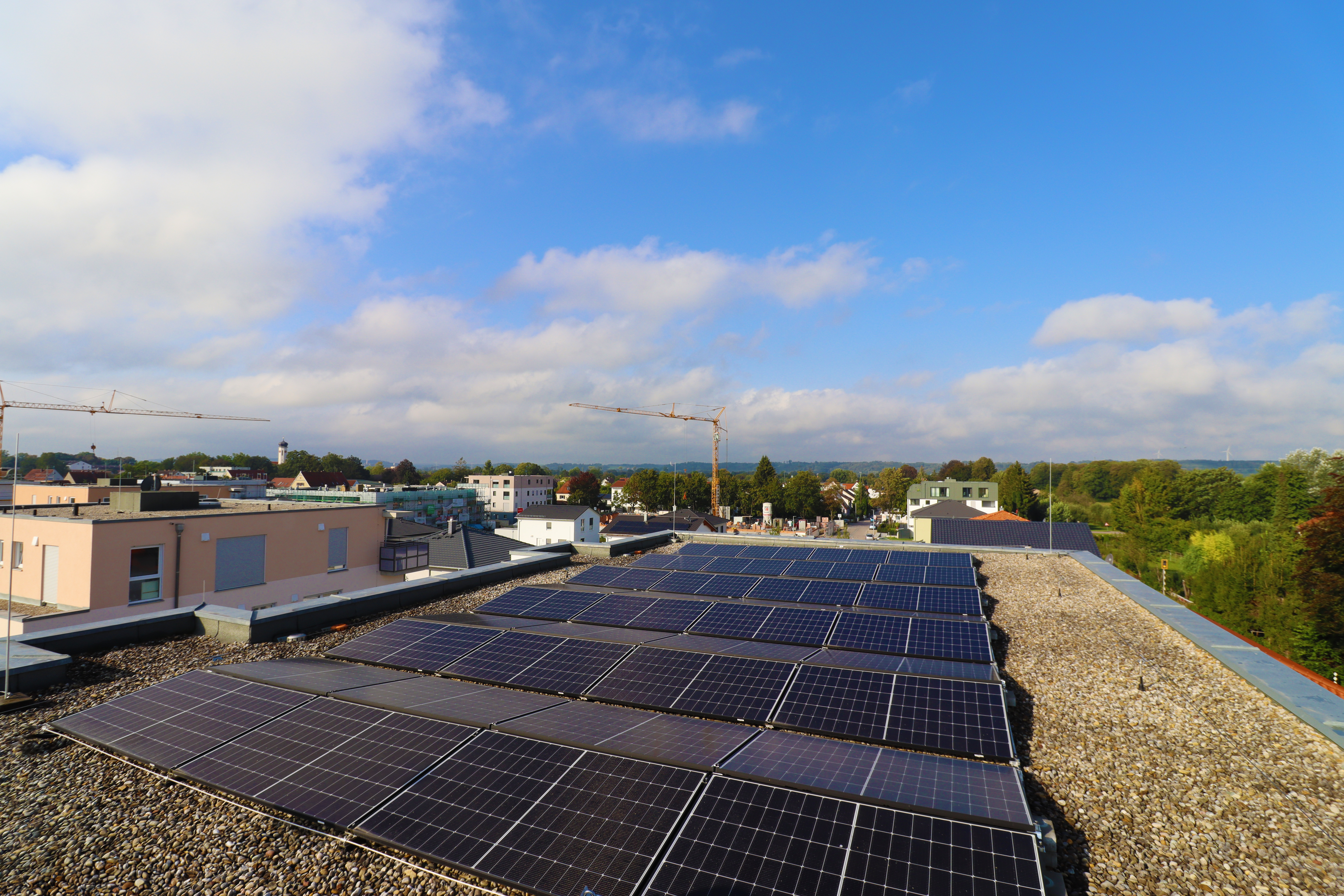 Ansicht der PV-Anlage in Meitingen, Projekt der ratioplan GmbH
